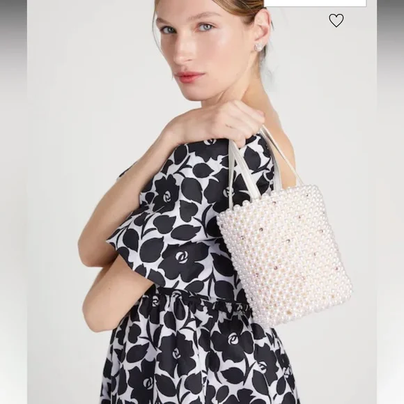Kate Spade Purl Pearl Embellished Small Bucket Bag - Picture 2 of 12